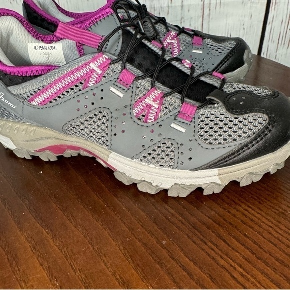 PEARL IZUMI women’s spin class or biking shoes purple gray mesh vamp 37 (7) NIB - Picture 4 of 16